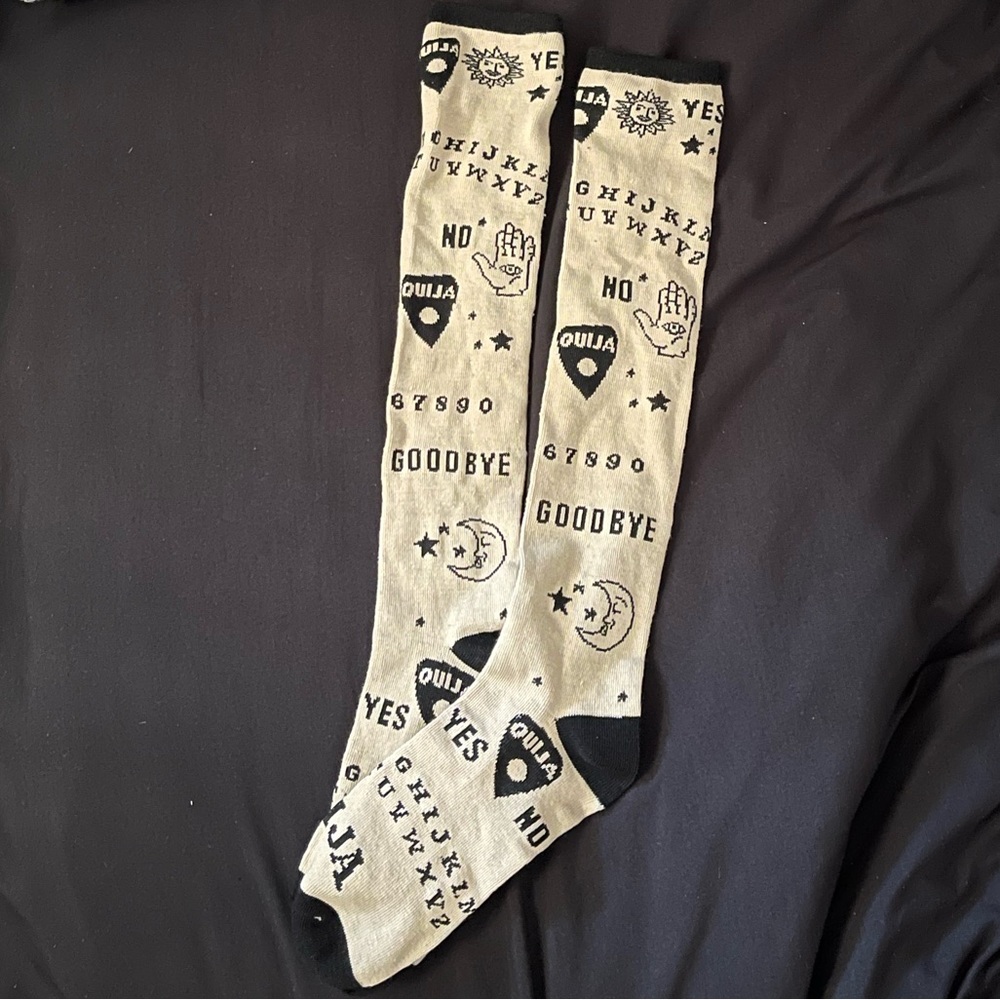Ouija Board Knees High Socks 🎃